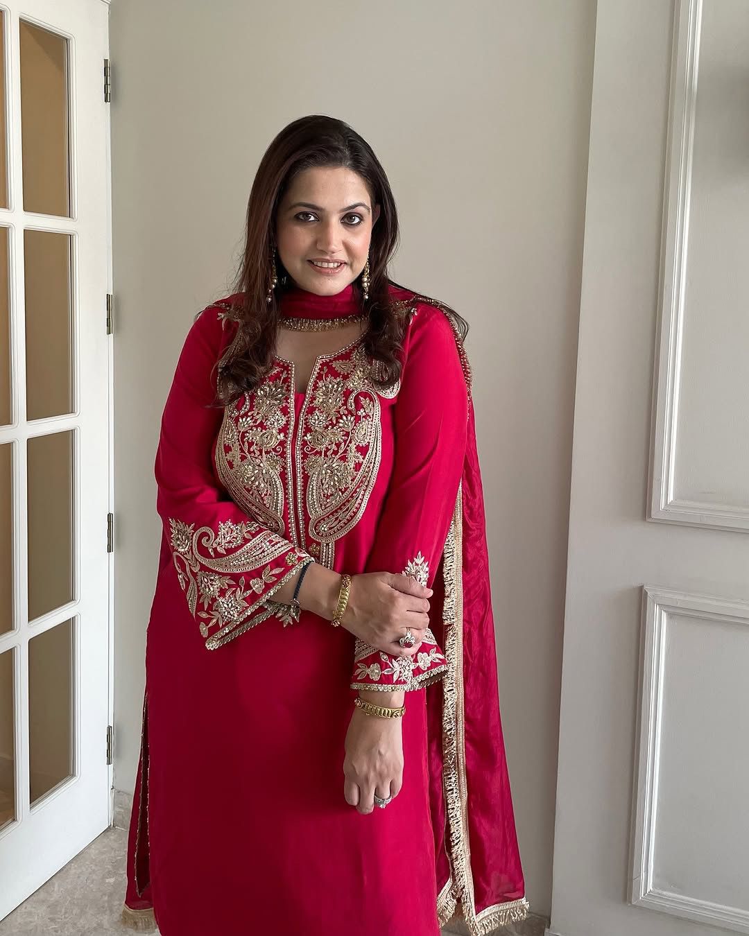 Maverick Fusion Top-Bottom and Dupatta Set